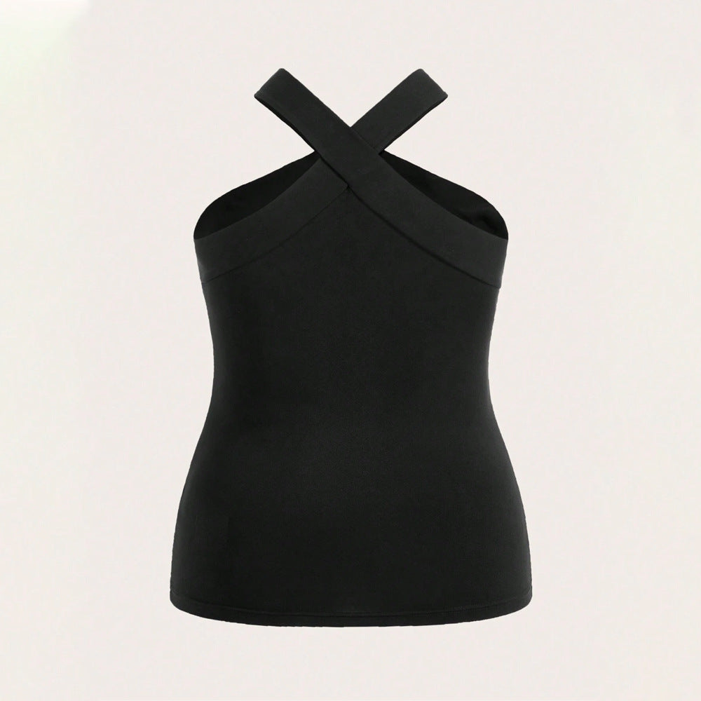 New Short Outerwear Sexy Off-shoulder Halter Top