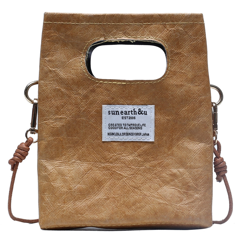 Small Fashion All Match Kraft Paper Mobile Phone Bag