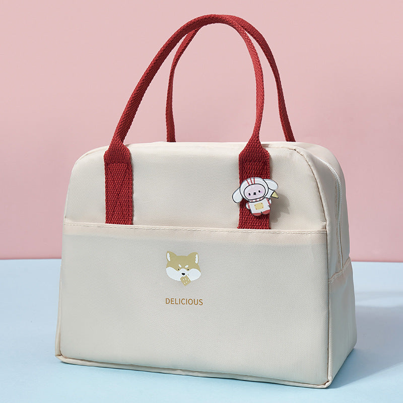 Macaron Color Large-capacity Heat Preservation And Fresh-keeping Portable Lunch Bag
