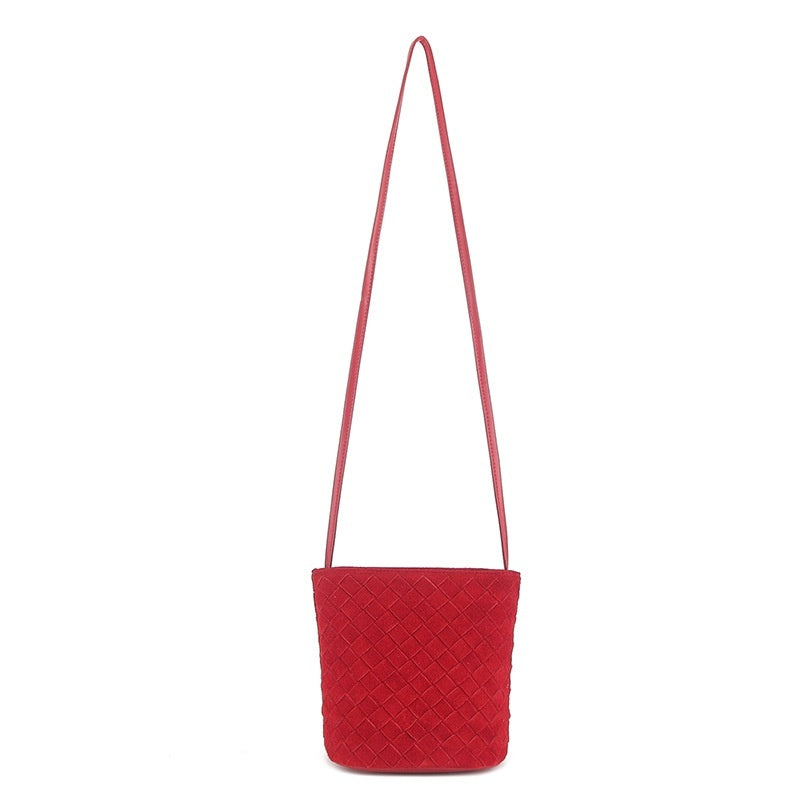 Leather Women's Casual Zip Crossbody Bag