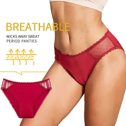 Sexy Lace Washable Women's Underwear Leak Proof