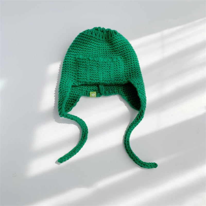 Wind Proof Ear Protection WoolWomen Solid Color