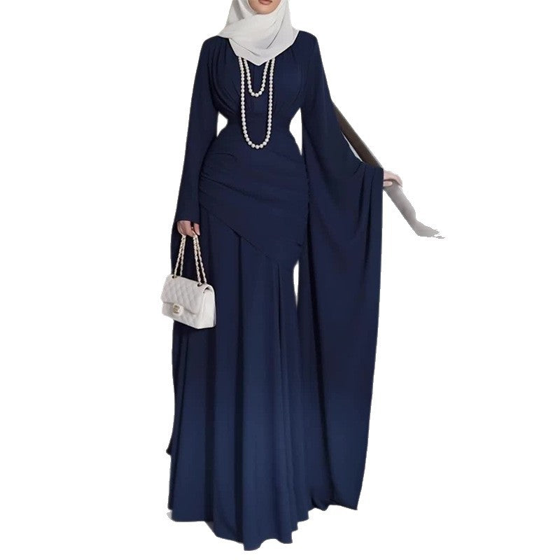 Womens Stylish Fitted Mid-length Long-sleeve Dress