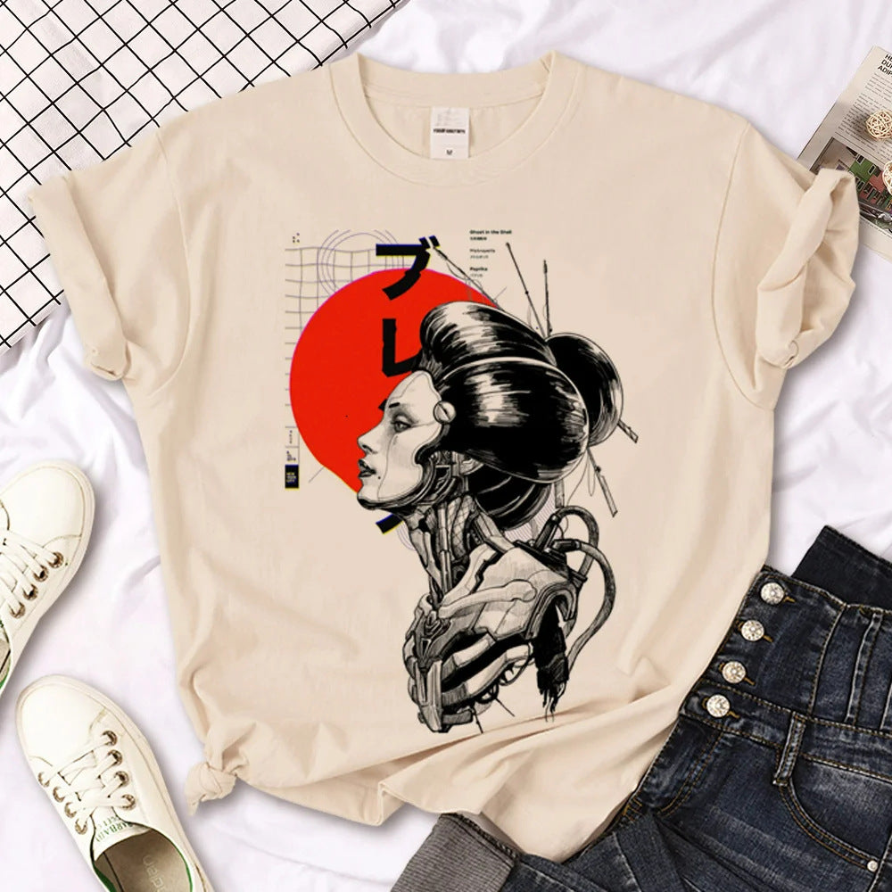 Simple Casual Printed Women's T-shirt