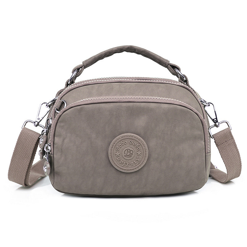 Dame Nylon Pung Tote Partysu Crossbody Taske Mobil Møntpung