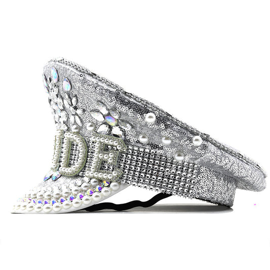 Silver Sequin Diamond Mounted Camera