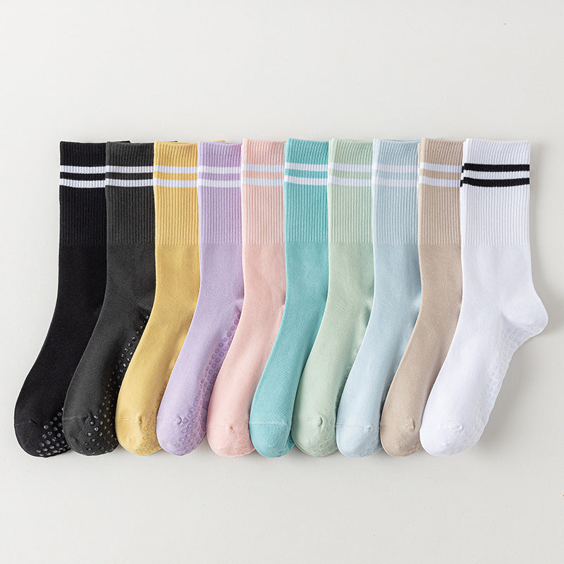 Sports Stripes Breathable To Avoid Slippery Socks For Running