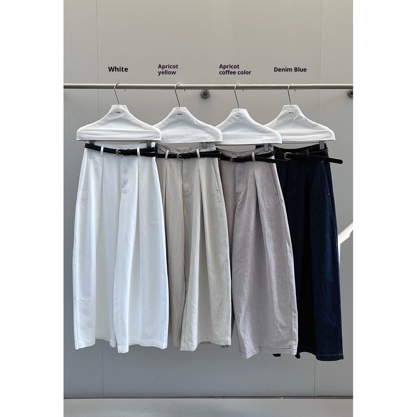 Nye Alsidige Vintage Tofarvede Casual Denim Bukser