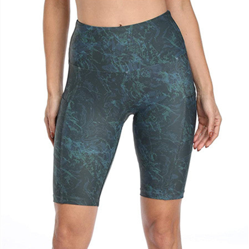 Women's Fashion Printed Short Lifting Arm Base Shorts