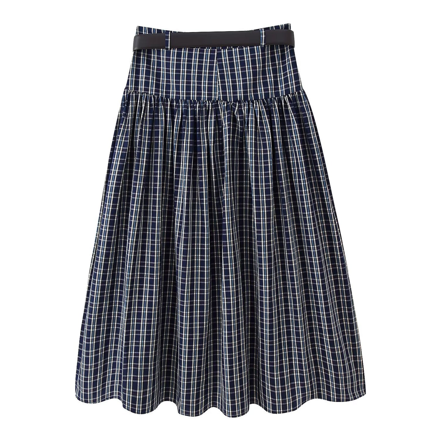 Retro Plaid Skirt That Prevents Wardrobe Malfunctions