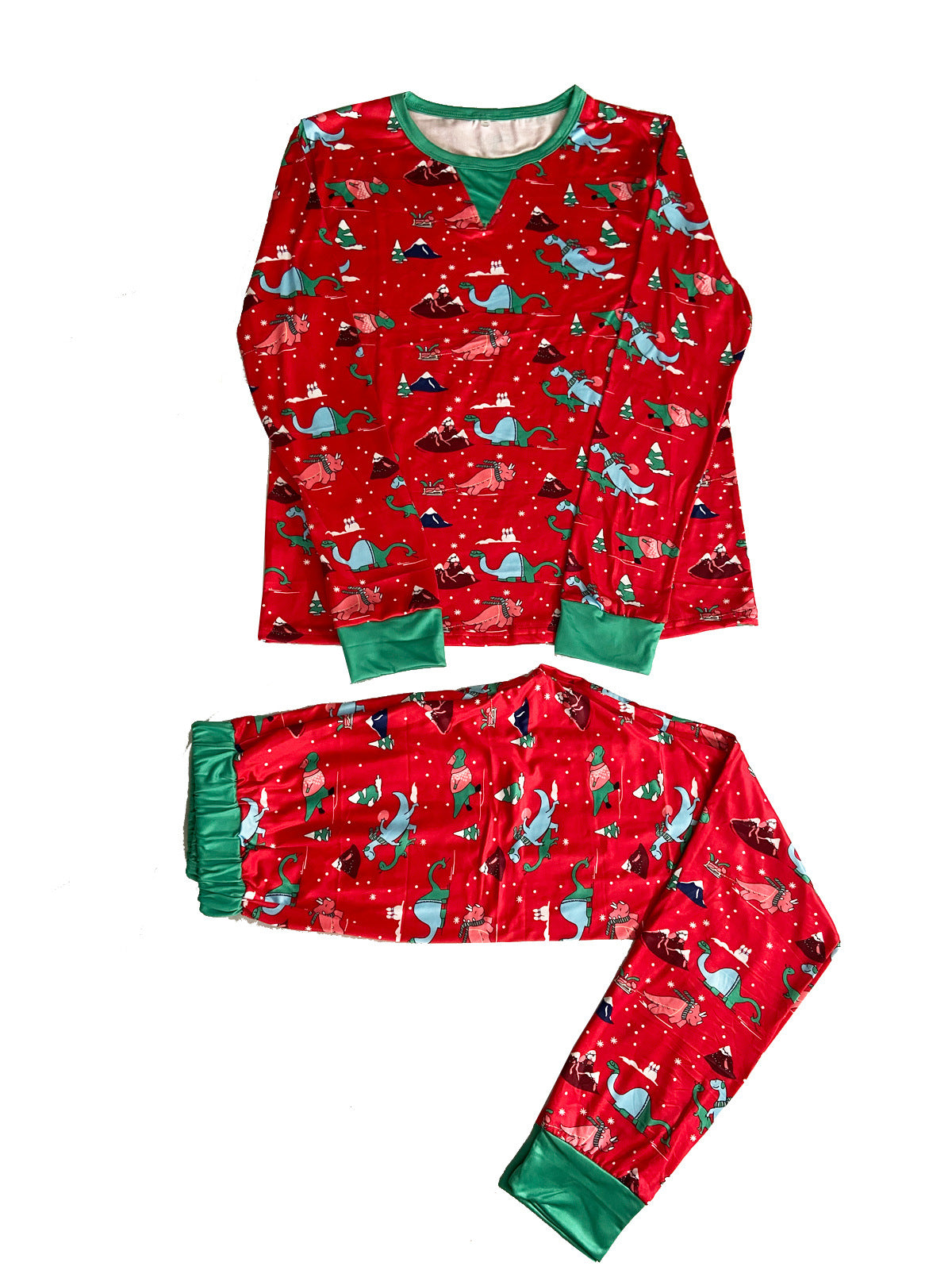 Christmas Printed Parent-child Long Sleeved Pajama Suit