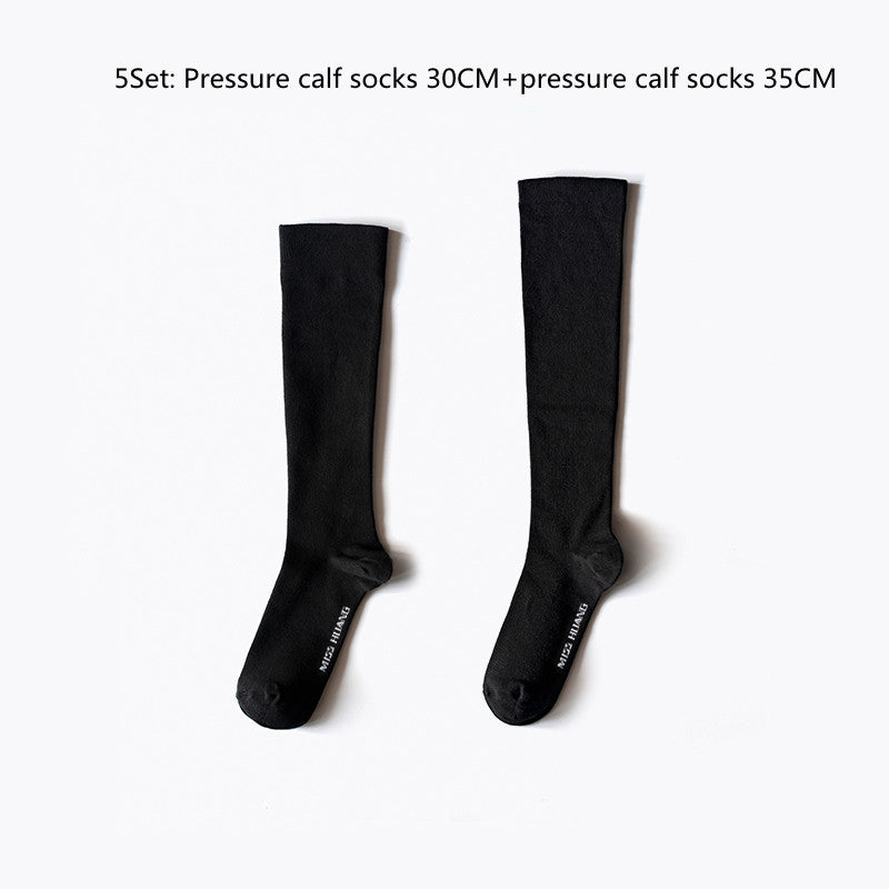 Double Segment Pressure Thin Leg Women's Tube Socks