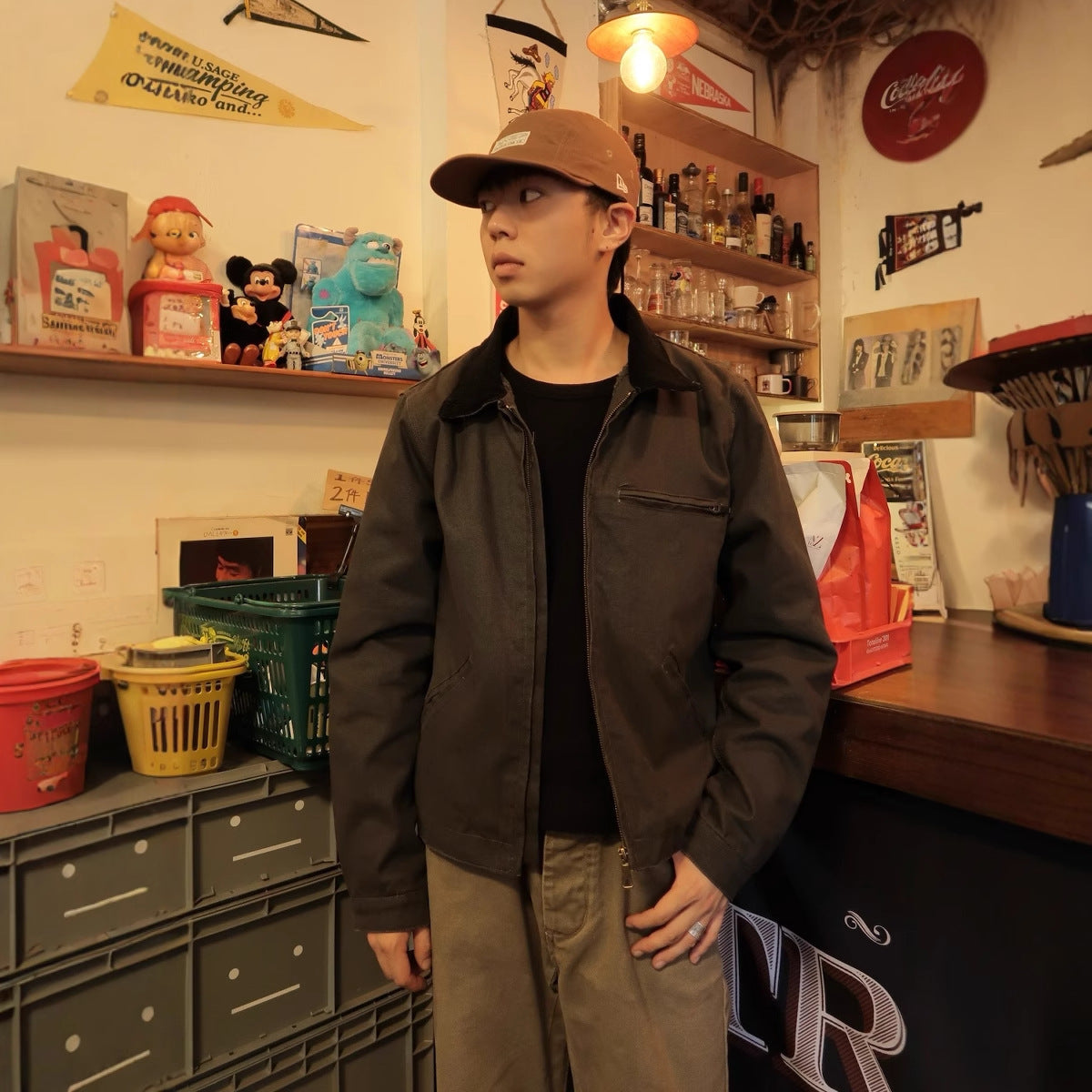 Tykk Pu Shuai Casual Japansk Detroit-jakke