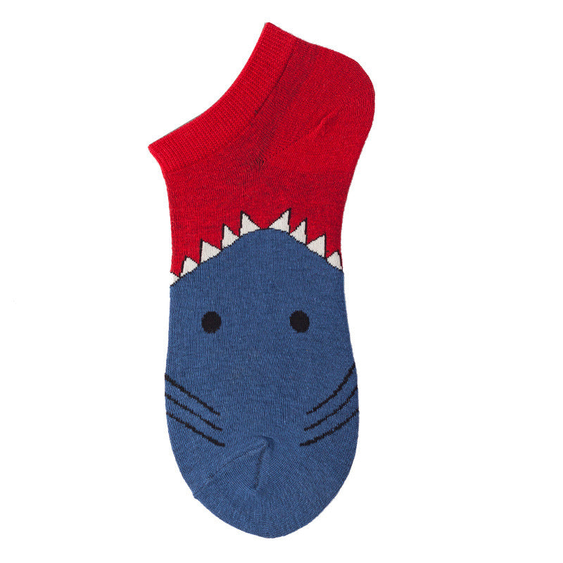 Women's Shallow Mouth Oil Painting Avocado Socks