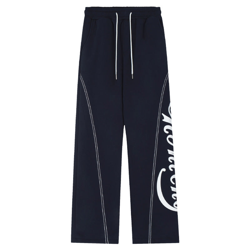 Men's American Vintage Letter Casual Pants