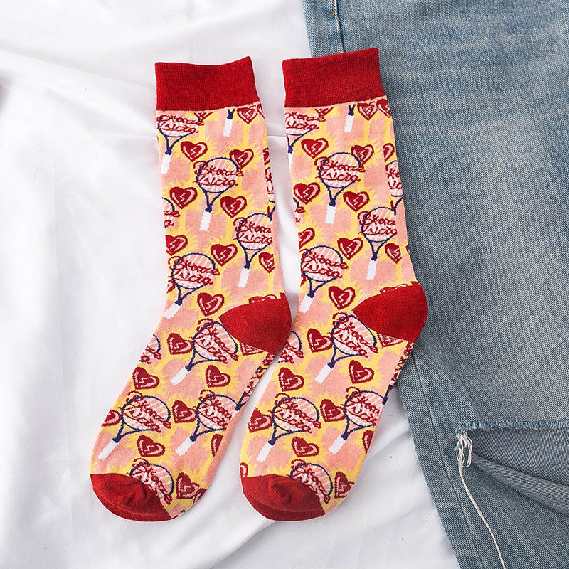 Stockings Children Personality Cotton Middle Tube