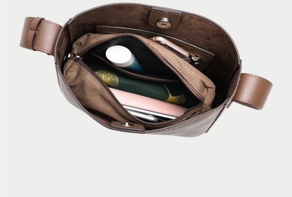 Large Capacity Bucket Versatile One Shoulder Crossbody Bag