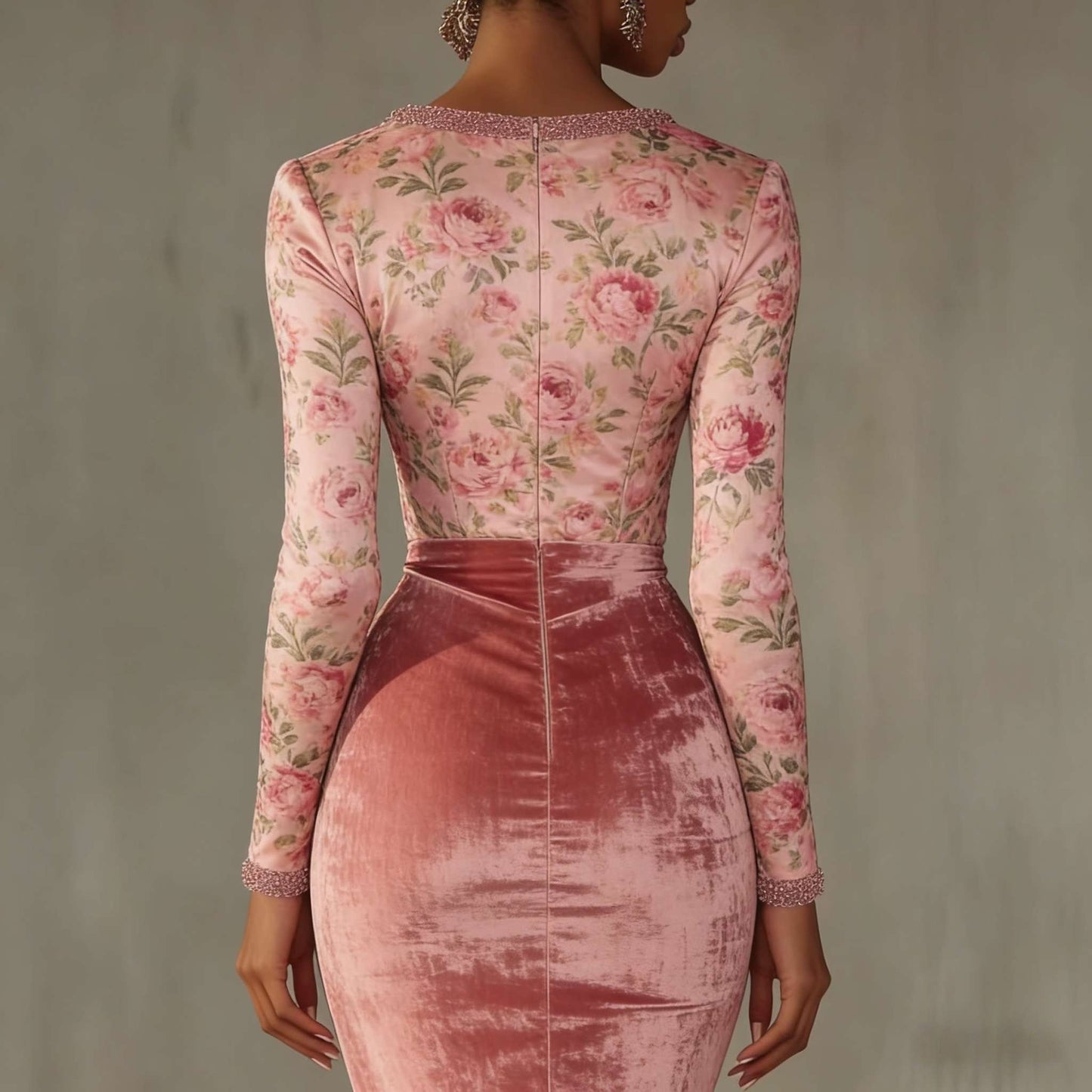 Womens Velvet Dress A Flattering Form Fitting Body Hugging Skirt That Creates A Slimming Look