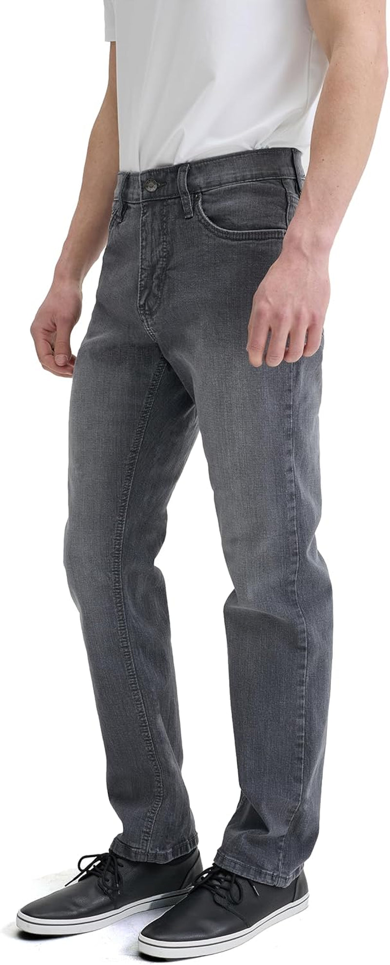 Mens Jeans Relaxed Fit – Straight Leg Stretch Jeans for Men – Ultimate Comfort Superflex Pants