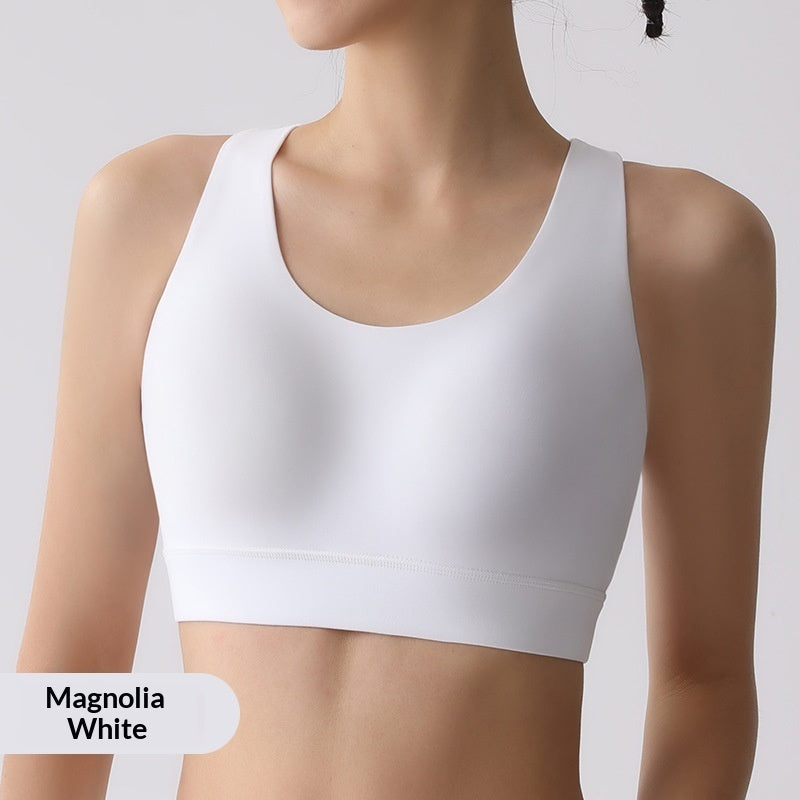 Integrated Fixed Cup Sports Shockproof Women's High-Intensity Running Fitness Vest