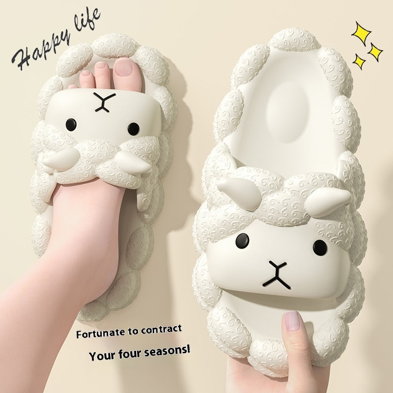Cute Lamb Women's Summer Indoor Slippers