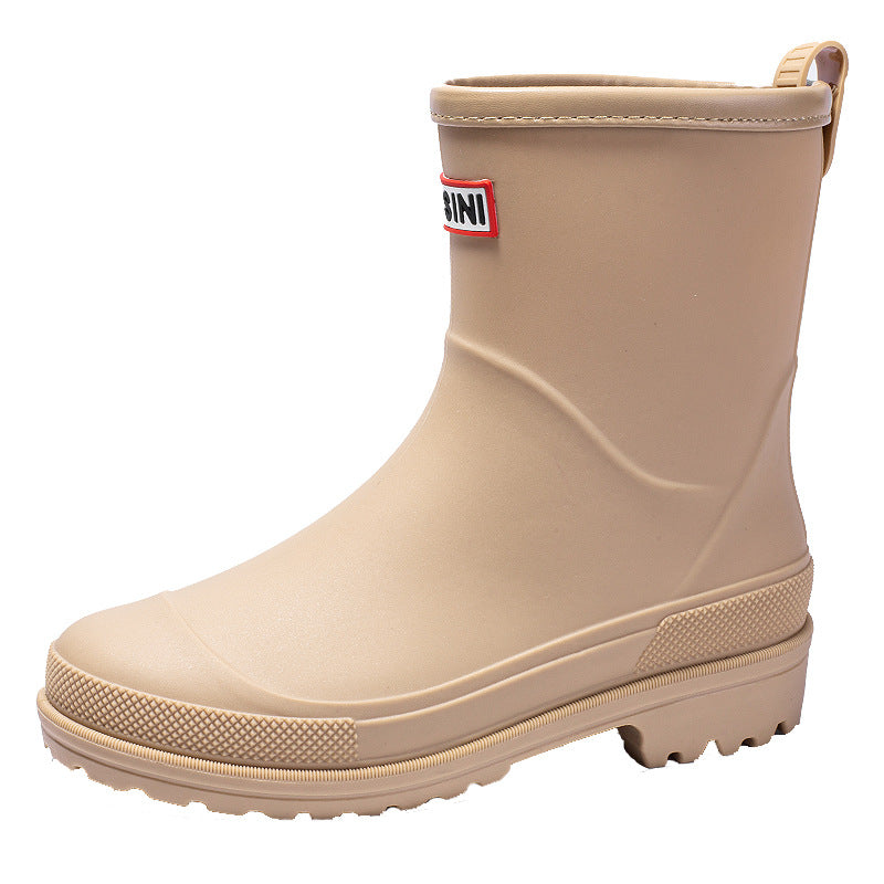 Fashion Korean Women's Fashion Short And Mid-calf Length Rain Shoes