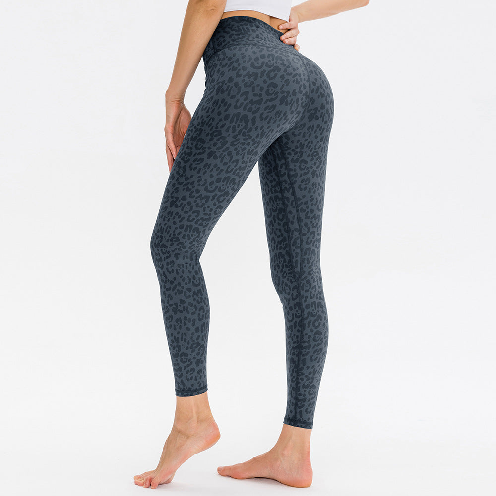 Women's Fashion Casual Printing High Waist Hip Lift Sports Trousers