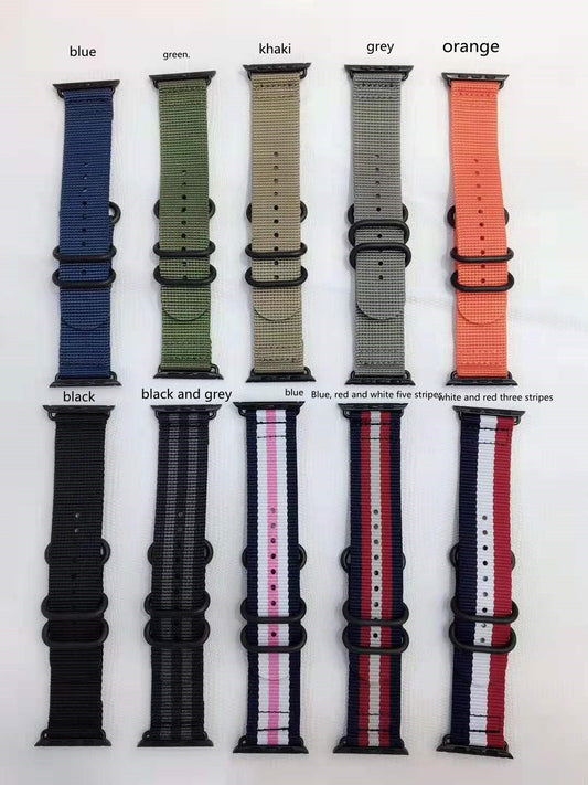 Watch Nylon Three-buckle Strap