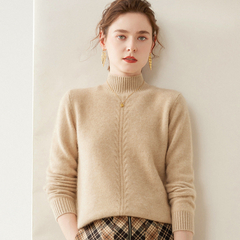 Cashmere Knitted Bottoming Shirt