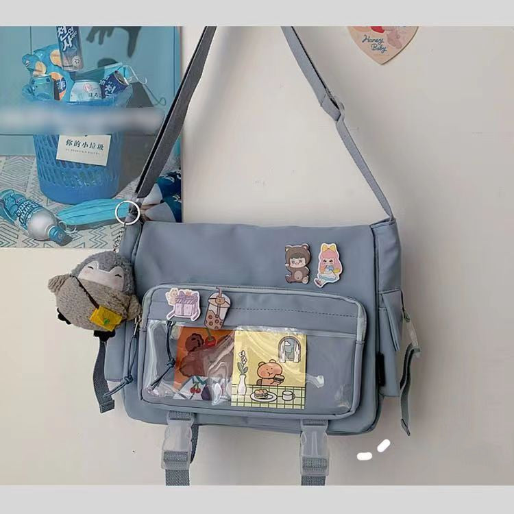 Harajuku Female Student Crossbody Bag Retro One Shoulder Bag Female