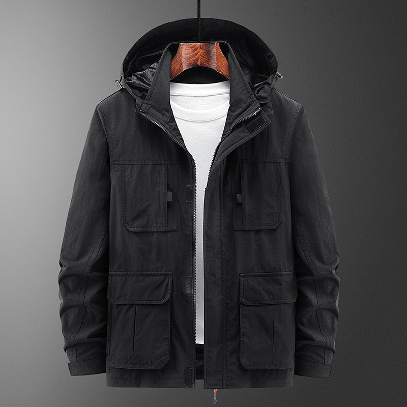 Herre Fritid Løs Outdoor Shelljakke