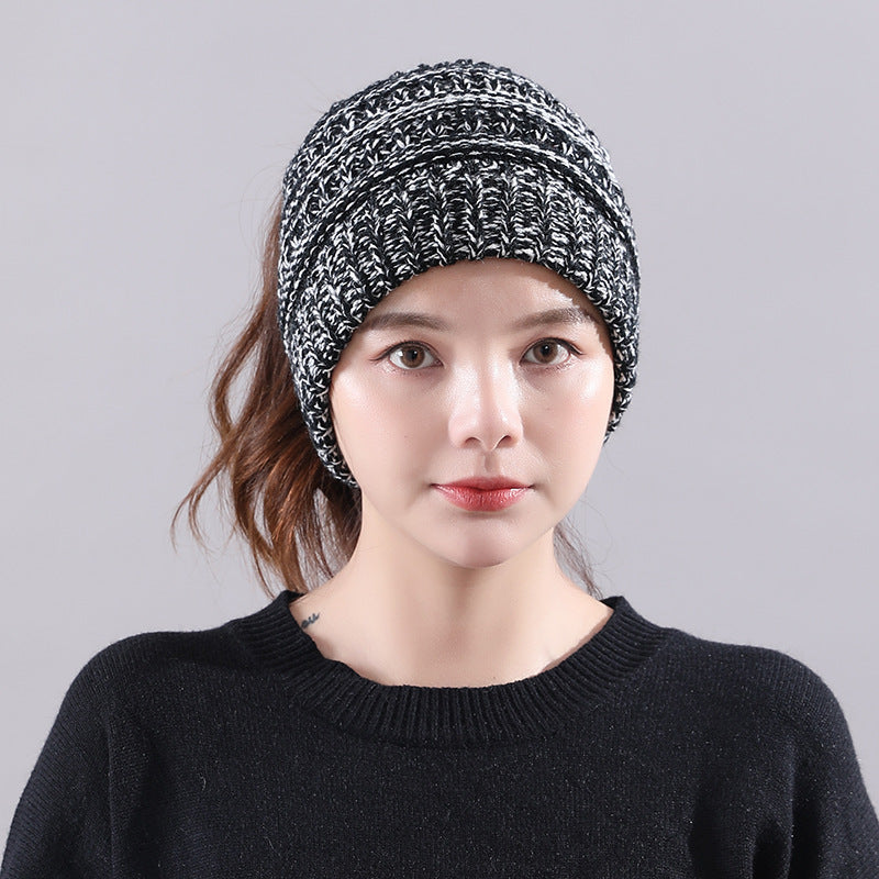 Winter New Warm Empty Top Knitted Woolen Hat