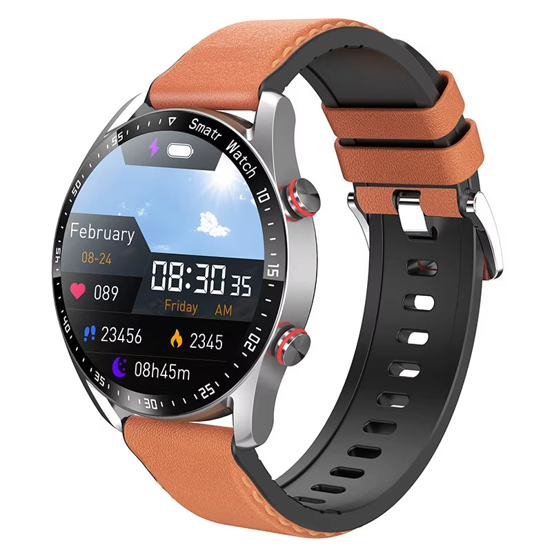 Bluetooth Call Smart Watch Men Laser Health Blood Pressure Activity Tracker Sports Waterproof Interactive Music Smartwatch Clock