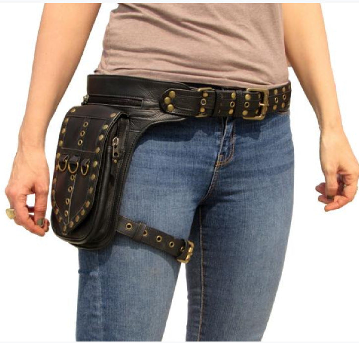 Medieval Punk European And American Retro Belt Satchel