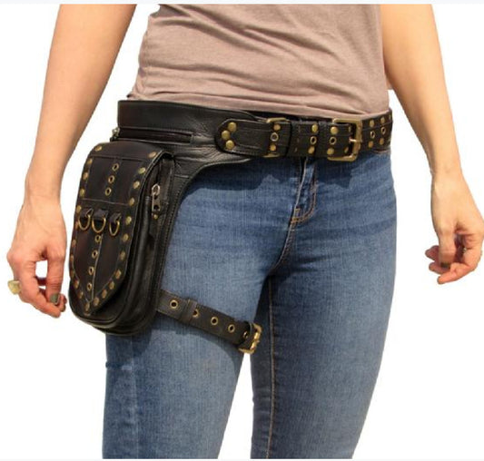 Medieval Punk European And American Retro Belt Satchel