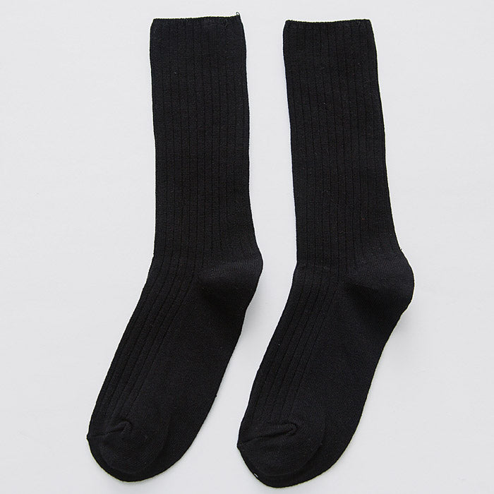 Vintage Forest Vertical Cotton College Style Socks