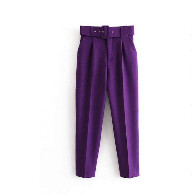 Women's Elegant Graceful Slim-fitting Ankle-tied Casual Pants