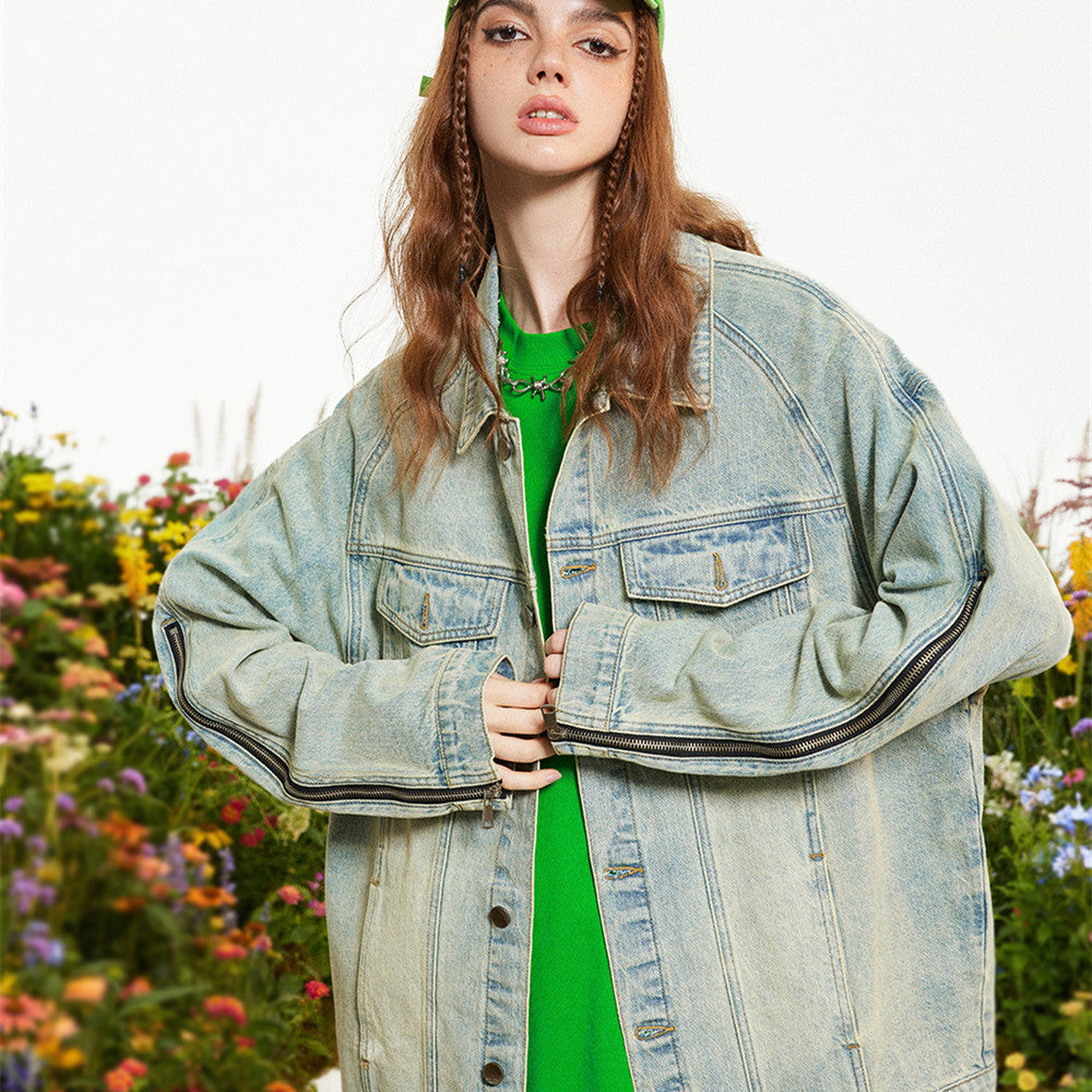 High Street Old Washing Water Denim Jacket