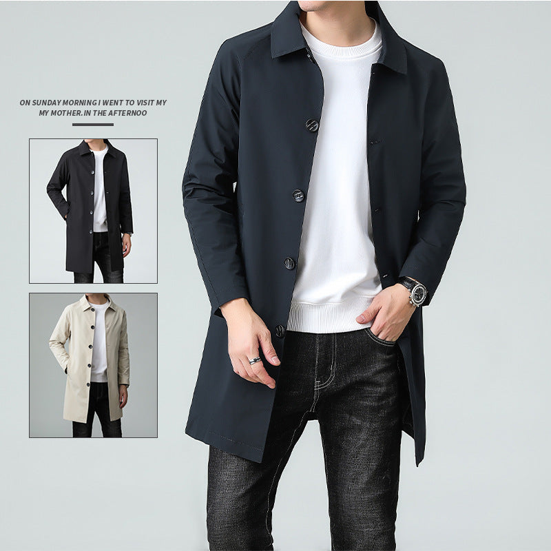 Mid-length, High-end Business Coat For Spring And Fall