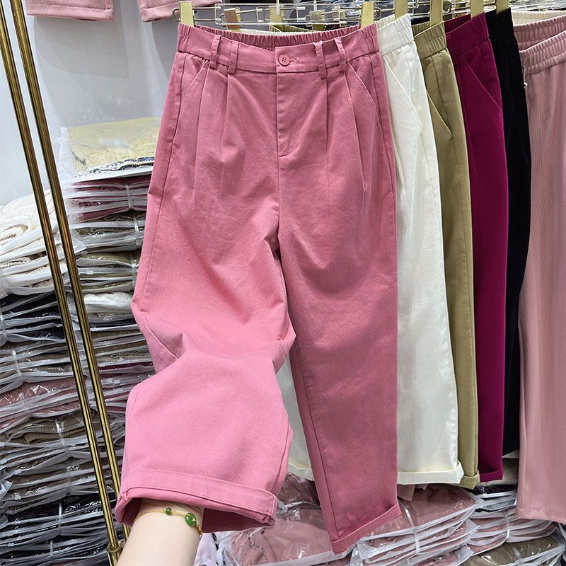 High Waisted And Cropped Harlan Pants Are Loose Fitting