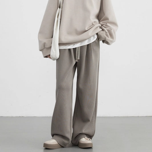 Women's Drawstring Fleece-lined High-waisted Casual Pants