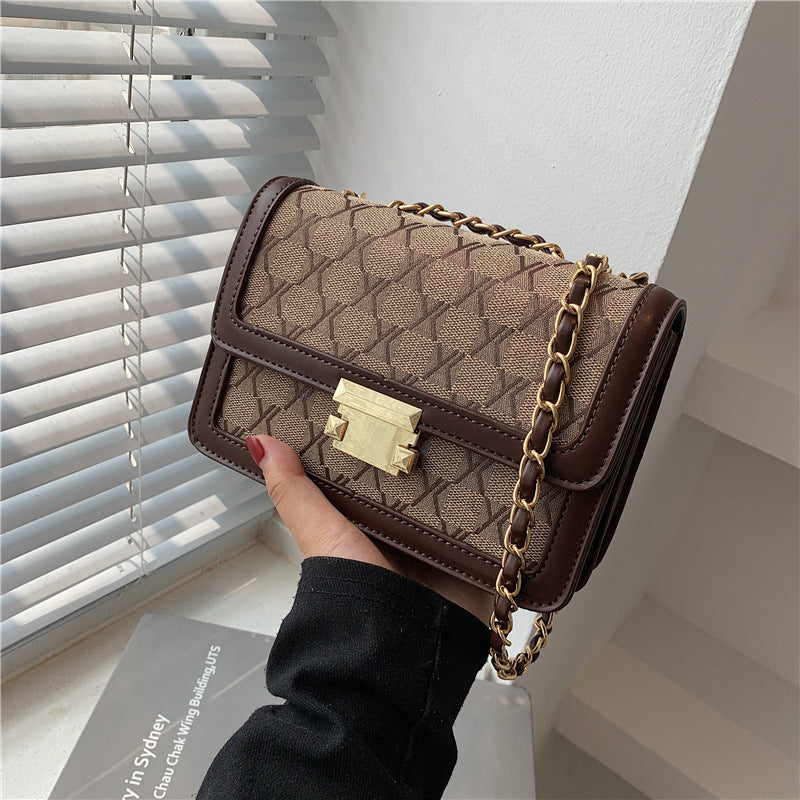 Versatile Retro Cross Body Fashion One Shoulder Small Square Bag