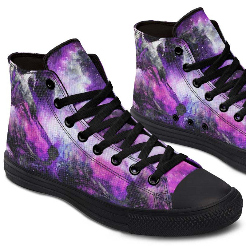 Printed Couple High-top Canvas Shoes