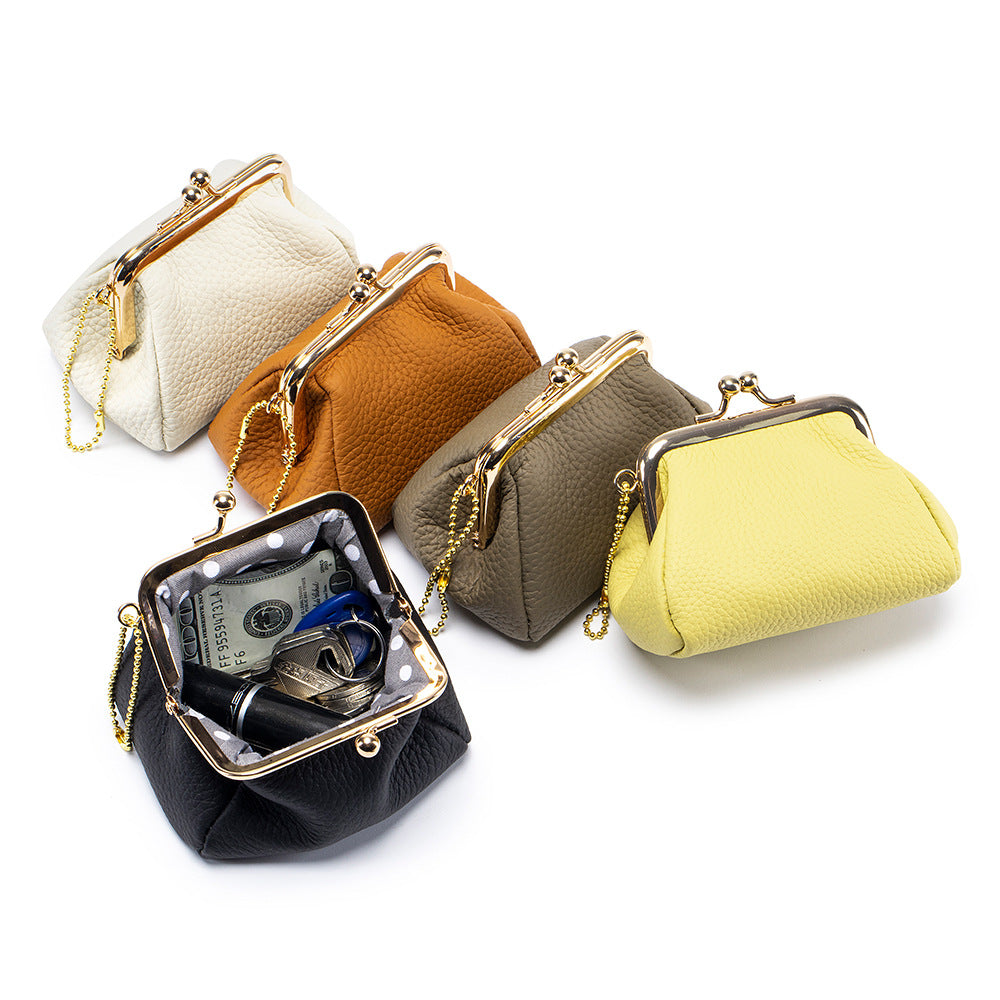 Genuine Leather Mini Coin Wallet With Female Creativity