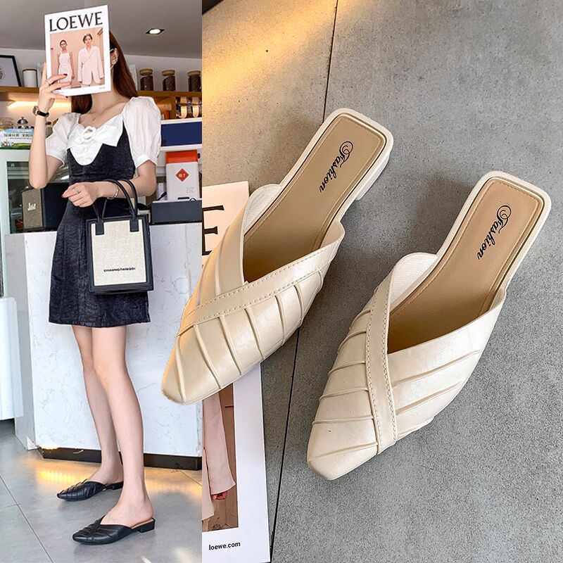 Home Indoor Soft Sole Ladies Half Slippers