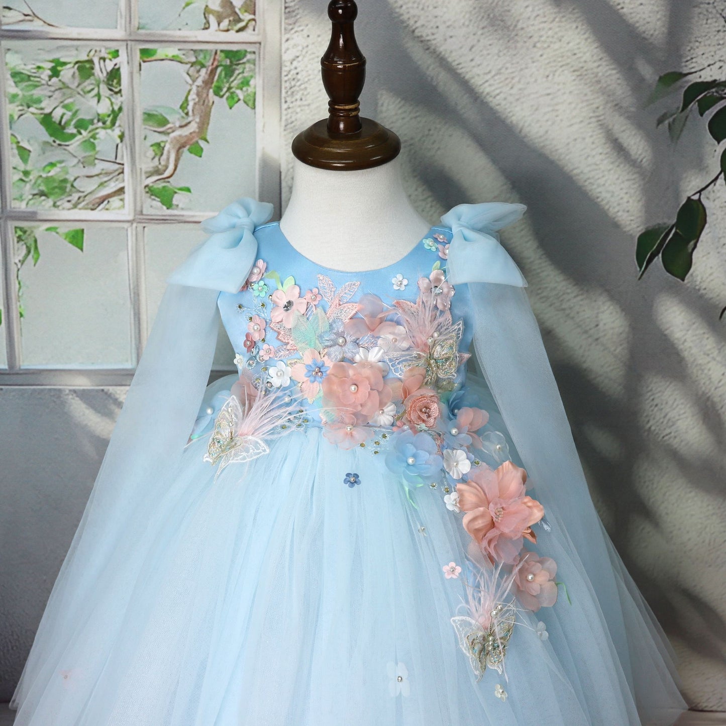 Cute Bow-tied Fairy Dress For Kids