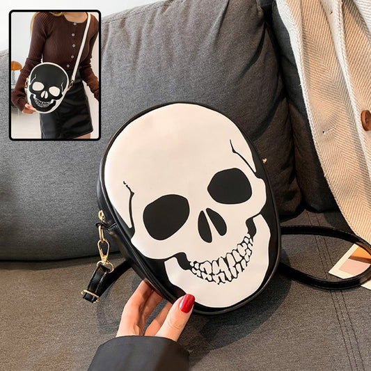 Halloween kranie skuldertaske personlig sjov messenger taske til børn, par, udendørs lille telefontaske til kvinder
