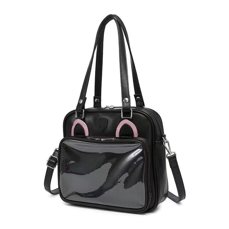Original CONAI Bear Rabbit Cat Square Commuter Tote Messenger Bag