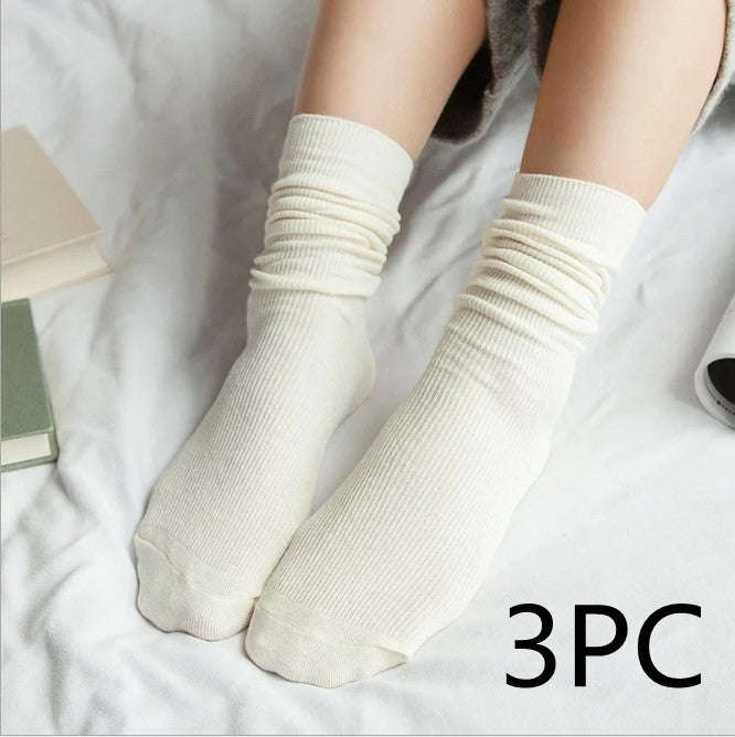 Japanese autumn winter vintage lace cotton socks