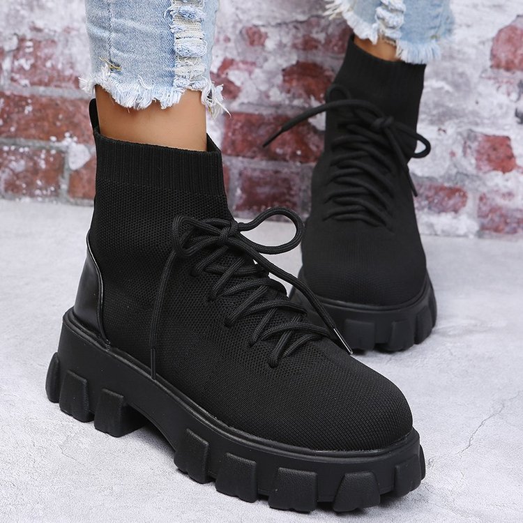 Simple British Style Flying Thin Martin Boots